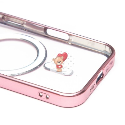 Чехол-накладка для Apple iPhone 16 (розовый) - SM027 SafeMag Чехол-накладка для Apple iPhone 16 (розовый) - SM027 SafeMag