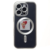 Чехол-накладка для Apple iPhone 16 Pro (серебяный) - SM027 SafeMag