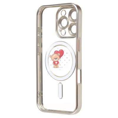 Чехол-накладка для Apple iPhone 16 Pro (серебяный) - SM027 SafeMag