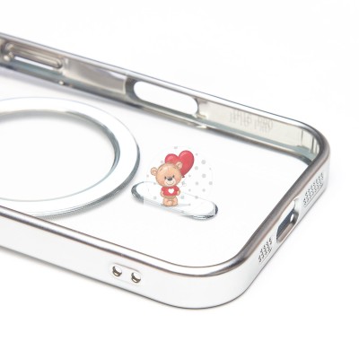 Чехол-накладка для Apple iPhone 16 Pro (серебяный) - SM027 SafeMag