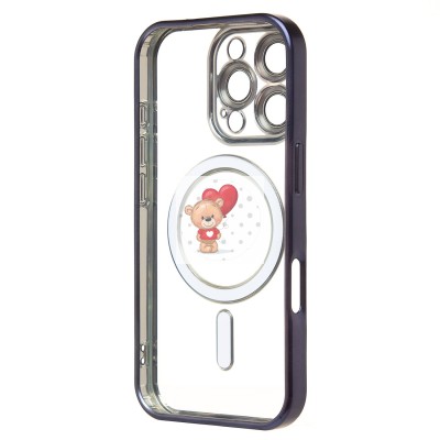 Чехол-накладка для Apple iPhone 16 Pro (титановый синий) - SM027 SafeMag