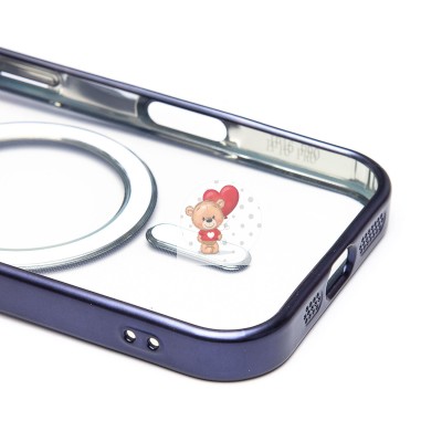 Чехол-накладка для Apple iPhone 16 Pro (титановый синий) - SM027 SafeMag