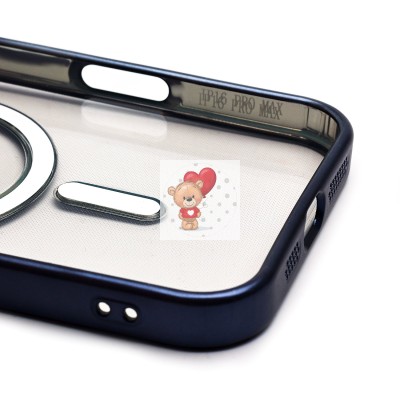 Чехол-накладка для Apple iPhone 16 Pro Max (титановый синий) - SM027 SafeMag