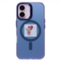 Чехол-накладка для Apple iPhone 16 (синий) - SM025 SafeMag