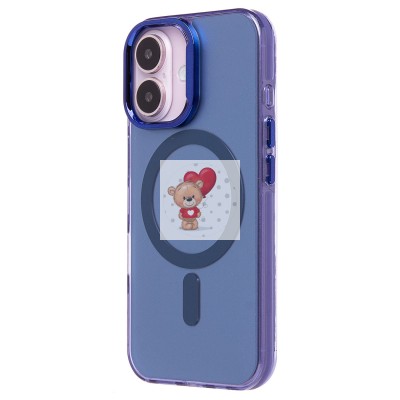 Чехол-накладка для Apple iPhone 16 (синий) - SM025 SafeMag