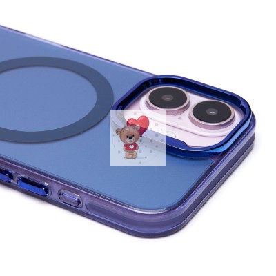 Чехол-накладка для Apple iPhone 16 (синий) - SM025 SafeMag