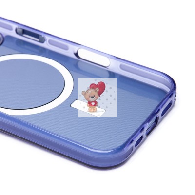 Чехол-накладка для Apple iPhone 16 (синий) - SM025 SafeMag