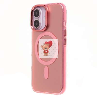 Чехол-накладка для Apple iPhone 16 (розовый) - SM025 SafeMag Чехол-накладка для Apple iPhone 16 (розовый) - SM025 SafeMag