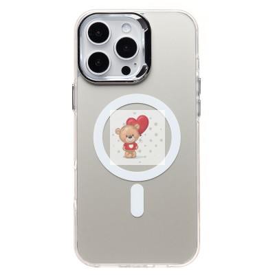 Чехол-накладка для Apple iPhone 16 Pro Max (белый) - SM025 SafeMag