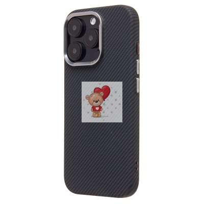 Чехол-накладка для Apple iPhone 16 Pro - (123) (черный) Luxo Creative PC