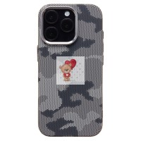 Чехол-накладка для Apple iPhone 16 Pro - (126) (черный/серый) Luxo Creative PC