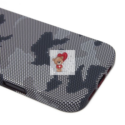 Чехол-накладка для Apple iPhone 16 Pro - (126) (черный/серый) Luxo Creative PC