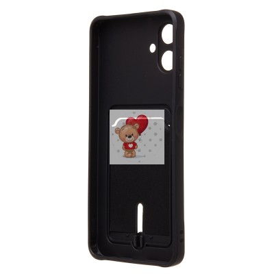 Чехол-накладка с картхолдером для Samsung Galaxy A06 (черный) SC304