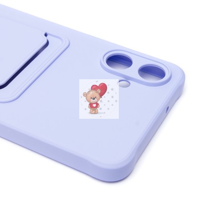 Чехол-накладка для Samsung Galaxy A06 (светло-фиолетовый) - SC304 с картхолдером