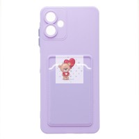 Чехол-накладка для Samsung Galaxy A06 (светло-фиолетовый) - SC337 с картхолдером Чехол-накладка для Samsung Galaxy A06 (светло-фиолетовый) - SC337 с картхолдером