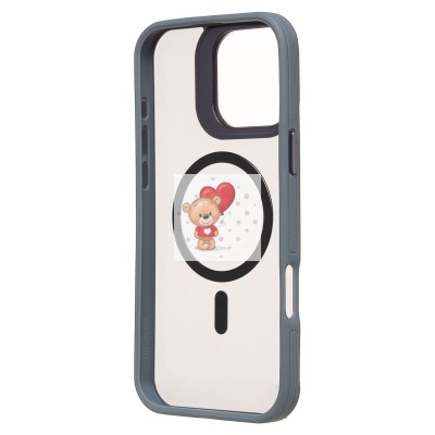 Чехол-накладка для Apple iPhone 16 Pro Max (серый) - SM026 SafeMag