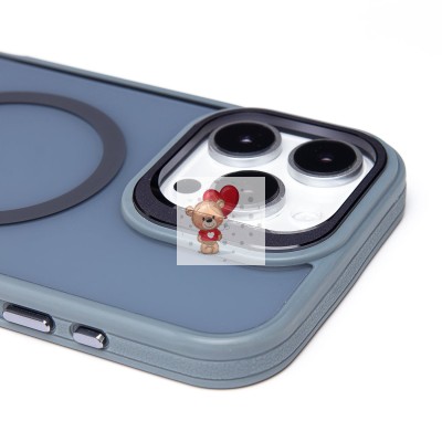 Чехол-накладка для Apple iPhone 16 Pro Max (серый) - SM026 SafeMag