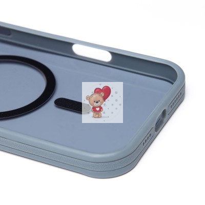 Чехол-накладка для Apple iPhone 16 Pro Max (серый) - SM026 SafeMag