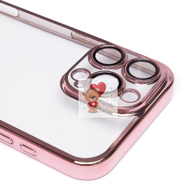 Чехол-накладка для Apple iPhone 16 Pro Max (розовое золото) - PC073 с закрытой камерой