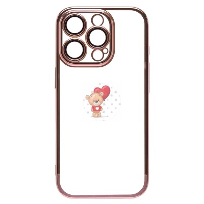 Чехол-накладка для Apple iPhone 16 Pro (розовое золото) - PC073 с закрытой камерой