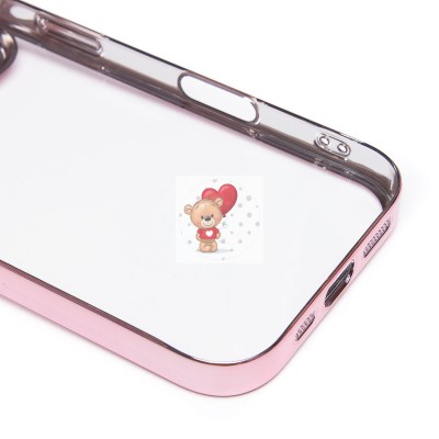 Чехол-накладка для Apple iPhone 16 Pro (розовое золото) - PC073 с закрытой камерой