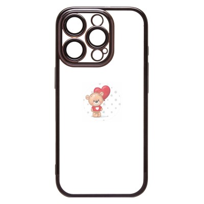 Чехол-накладка для Apple iPhone 16 Pro (черный) - PC073 с закрытой камерой