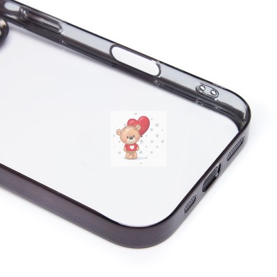 Чехол-накладка для Apple iPhone 16 Pro (черный) - PC073 с закрытой камерой