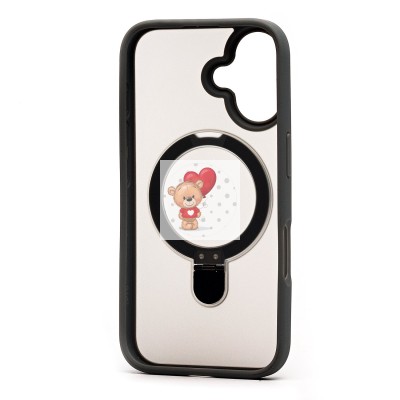 Чехол-накладка для Apple iPhone 16 (серый) - SM088 SafeMag