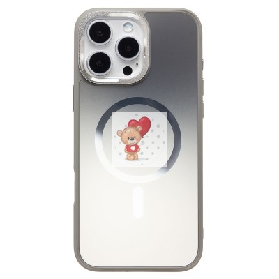 Чехол-накладка для Apple iPhone 16 Pro Max (золотисто-титановый) SM023 SafeMag