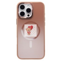 Чехол-накладка для Apple iPhone 16 Pro Max (розовое золото) - SM023 SafeMag