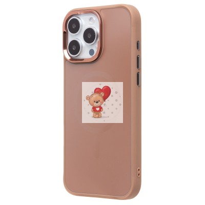 Чехол-накладка для Apple iPhone 16 Pro Max (розовое золото) - SM023 SafeMag