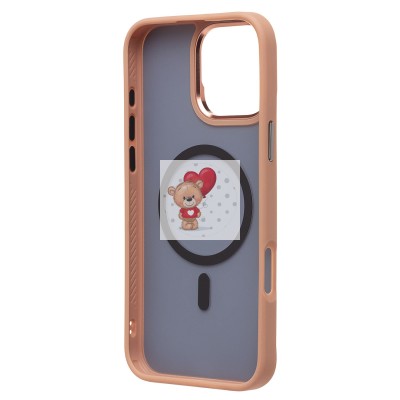 Чехол-накладка для Apple iPhone 16 Pro Max (розовое золото) - SM023 SafeMag