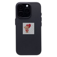 Чехол-накладка для Apple iPhone 16 Pro (матовый прозрачный/черный) - PC091 Чехол-накладка для Apple iPhone 16 Pro (матовый прозрачный/черный) - PC091