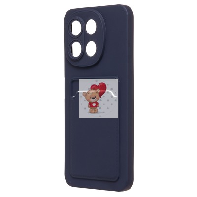 Чехол-накладка для Tecno Spark 30 5G (темно-синий) - SC337 с картхолдером Чехол-накладка для Tecno Spark 30 5G (темно-синий) - SC337 с картхолдером