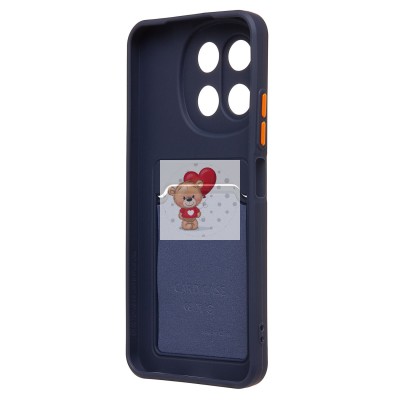 Чехол-накладка для Tecno Spark 30 5G (темно-синий) - SC337 с картхолдером Чехол-накладка для Tecno Spark 30 5G (темно-синий) - SC337 с картхолдером