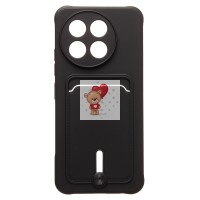 Чехол-накладка для Tecno Spark 30 Pro (черный) - SC304 с картхолдером