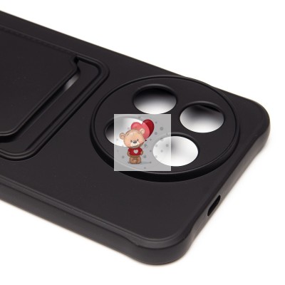 Чехол-накладка для Tecno Spark 30 Pro (черный) - SC304 с картхолдером