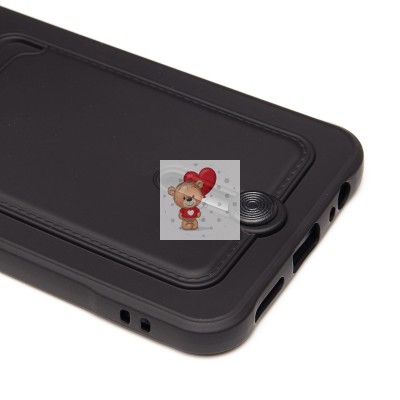 Чехол-накладка для Tecno Spark 30 Pro (черный) - SC304 с картхолдером