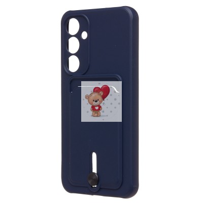 Чехол-накладка для Samsung Galaxy A35 (темно-синий) - SC304 с картхолдером Чехол-накладка для Samsung Galaxy A35 (темно-синий) - SC304 с картхолдером