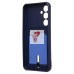 Чехол-накладка для Samsung Galaxy A35 (темно-синий) - SC304 с картхолдером Чехол-накладка для Samsung Galaxy A35 (темно-синий) - SC304 с картхолдером