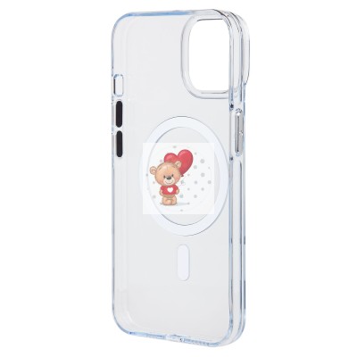 Чехол-накладка для Apple iPhone 13/iPhone 14 (прозрачный) - SM039 SafeMag Чехол-накладка для Apple iPhone 13/iPhone 14 (прозрачный) - SM039 SafeMag