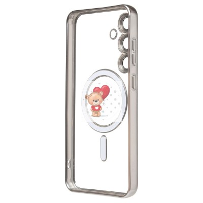 Чехол-накладка для Samsung Galaxy S24FE (серебяный) - SM027 SafeMag Чехол-накладка для Samsung Galaxy S24FE (серебяный) - SM027 SafeMag