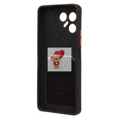 Чехол-накладка с картхолдером для Tecno Pova 7 Neo/Pova 7 4G (черный) SC337