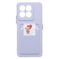 Чехол-накладка с картхолдером для Honor X6c (светло-фиолетовый) SC337 Чехол-накладка с картхолдером для Honor X6c (светло-фиолетовый) SC337