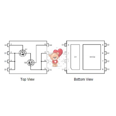 AON6912 N-Channel MOSFET 30V 52A