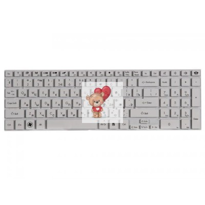 Клавиатура для ноутбука Packard Bell EasyNote LS11 TS11 LV11 TS44 TS45 Белая P.n: MP-10K33SU-698