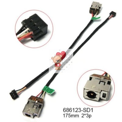Разъем питания HP (H012) 15-b 10см