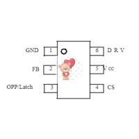 NCP1250BSN100T1G [SOT23-6]