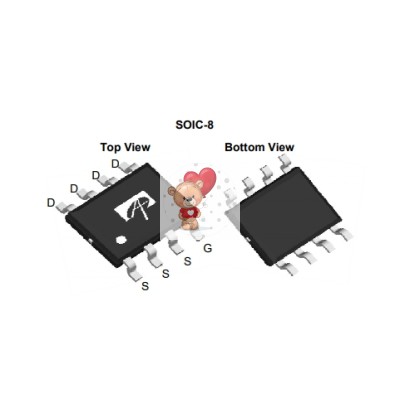 AO4455 P-Channel MOSFET 30V 17A