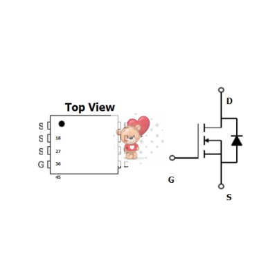 AON7402 N-Channel MOSFET 30V 39A